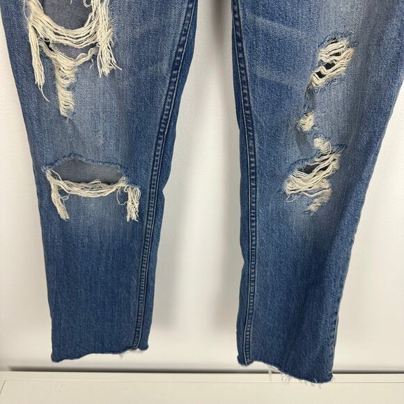 Abercrombie & Fitch Womens Annie High Rise Medium Wash Girlfriend Jeans 26, 2S - Picture 4 of 8